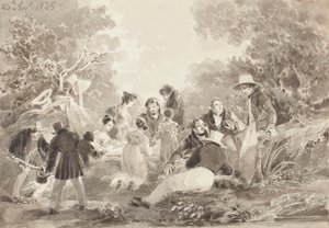 Pique-nique au bord du lac, 1825