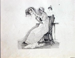 Lecture à la lumière des bougies