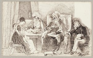 Malade et reposant, 1824