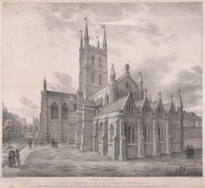 Vue sud-est de la chapelle de la Dame de l