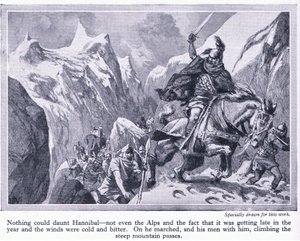 Comment Hannibal a traversé les Alpes, c.1950