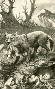 Romulus et Remus soignés par la louve