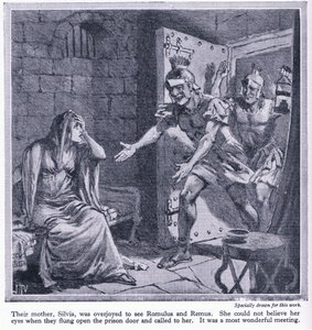 Leur mère Silvia était ravie de voir Romulus et Remus, c.1950