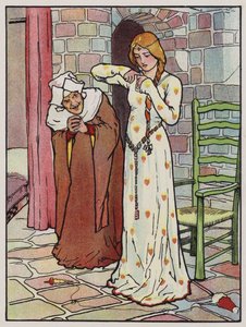 Rosanne se pique la main avec le fuseau - John Hassall
