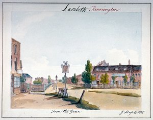 Vue de Kennington, Lambeth, Londres, 1825