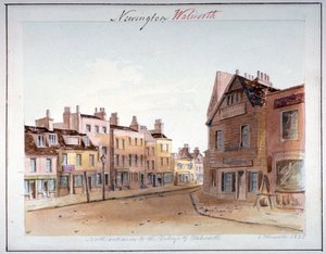 Vue du village de Walworth, Southwark, depuis l