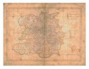 Carte du Shropshire, vers 1788 - John Haywood