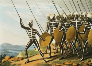 Guerriers de la Nouvelle-Galles du Sud gravés par M. Dubourg (fl.1813-1820) 1813