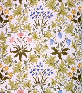 Design de papier peint Celandine, fin 1896