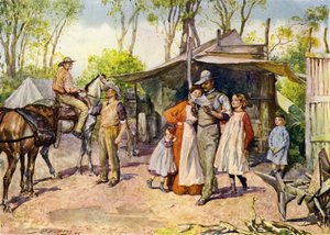 Distribution de lettres dans le bush australien