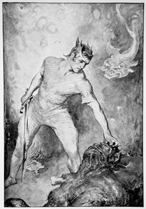 Beowulf tranche la tête de Grendel, 1910