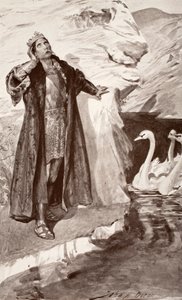 Ler et les cygnes, illustration de 