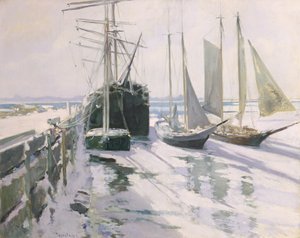 Rivage du Connecticut, hiver, c.1893