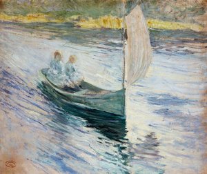 Deux enfants dans un voilier, 1883