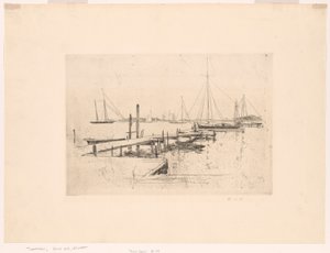 Dock pour yachts - John Henry Twachtman