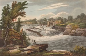 Chutes du boulanger n° 8 du Portfolio de la rivière Hudson, 1823-24