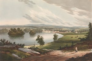 Fort Edward No. 10 du Portfolio de la rivière Hudson, 1822-23 - John Hill