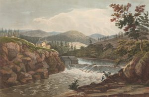 Petites chutes à Luzerne No. 1 du Portfolio de la rivière Hudson, 1822-23