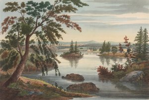 Vue près de Fort Miller No. 10, plus tard changé en No. 9 du Portfolio de la rivière Hudson - John Hill