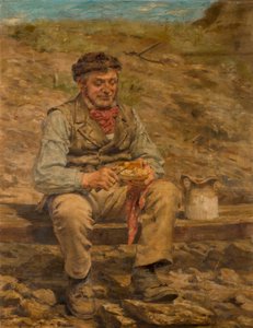Ouvrier mangeant son déjeuner, 1886-87 - John Hodgson Campbell
