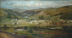 Hebden Bridge depuis Palace House, Fairfield, 1869