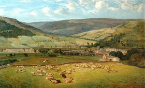 Mytholmroyd et Cragg Vale depuis Ewood Hall, 1869
