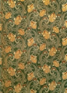 Tulipes, design pour The Silver Studio, vers 1898