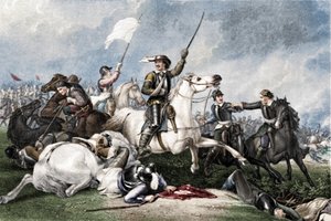 Cromwell à la bataille de Marston Moor, 1886 - John J Crew