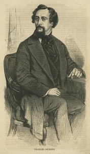 Charles Dickens, gravé par Bobbett-Hooper, de Harpers New Monthly Magazine, vers 1864