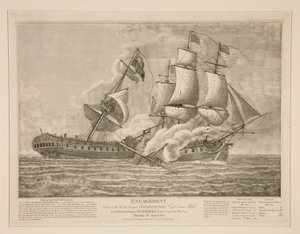 Engagement entre la frégate américaine Constitution et la frégate britannique Guerrière
