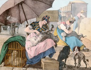 Les toiletteurs de chiens, 1820