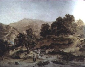 Paysage gallois - John James Chalon