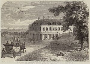 Brook House, Île de Wight, la résidence de M. Seely, MP, visitée par Garibaldi - John Jessop Hardwick