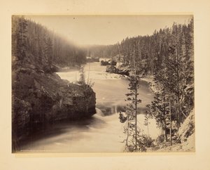 Rapides du Yellowstone au-dessus des chutes - John K. Hillers