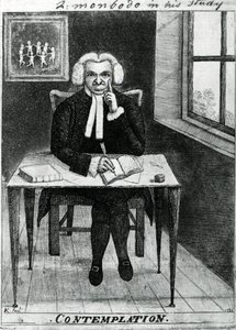 Contemplation - Lord Monboddo dans son étude, 1784