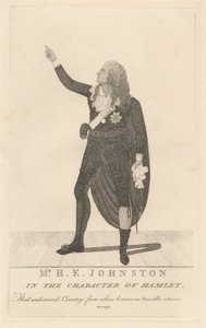 M. H. E. Johnston dans le rôle de Hamlet