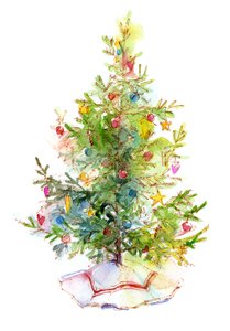 Arbre de Noël avec jupe, 2016