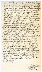 Lettre de John Knox à Sir Nicholas Throgmorton, 6 août 1561 - John Knox
