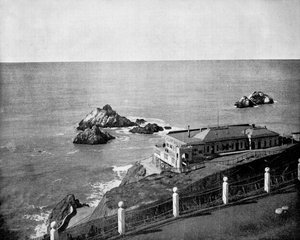 Cliff House et Seal Rocks, Golden Gate, Californie, USA, 1893