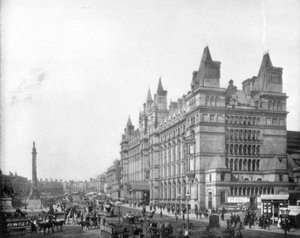 Lime Street, Liverpool, Angleterre, fin du 19e siècle