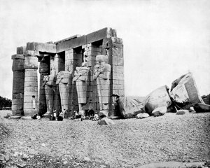 Ruines, Thèbes, Égypte, 1893
