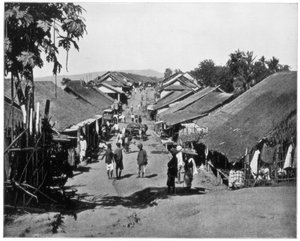 Village près de Calcutta, Inde, fin du 19ème siècle