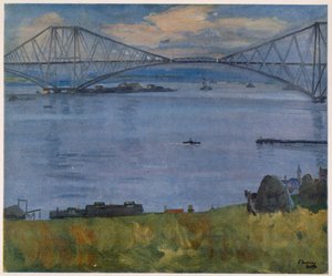 Le pont du Forth, 1914, des artistes britanniques au front, continuation du Front occidental, 1918