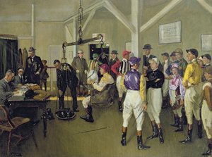 La salle de pesée, Hurst Park