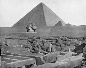 Pyramides de Gizeh et sphinx en Égypte