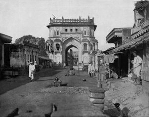 Porte de Lucknow en Inde c. 1890