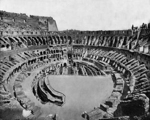 le Colisée à Rome (ouvert en 80 après J.-C.) (photo n/b) - John Lawson Stoddard