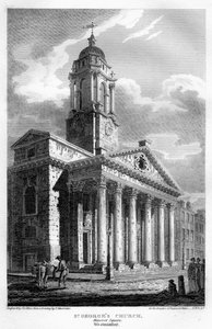 Église Saint-Georges, Hanover Square, Westminster, Londres, 1810