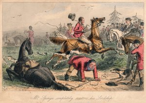 M. Sponge disperse complètement son Seigneurie - John Leech, Hablot Knight Browne