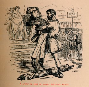 Un licteur est envoyé pour arrêter Publilius Volero, 1852 - John Leech